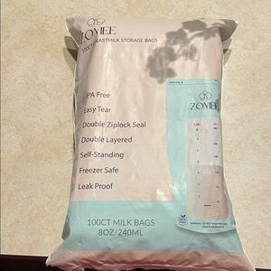 NWT 100 ct Zomee Breastmilk Storage Bags BPA Free